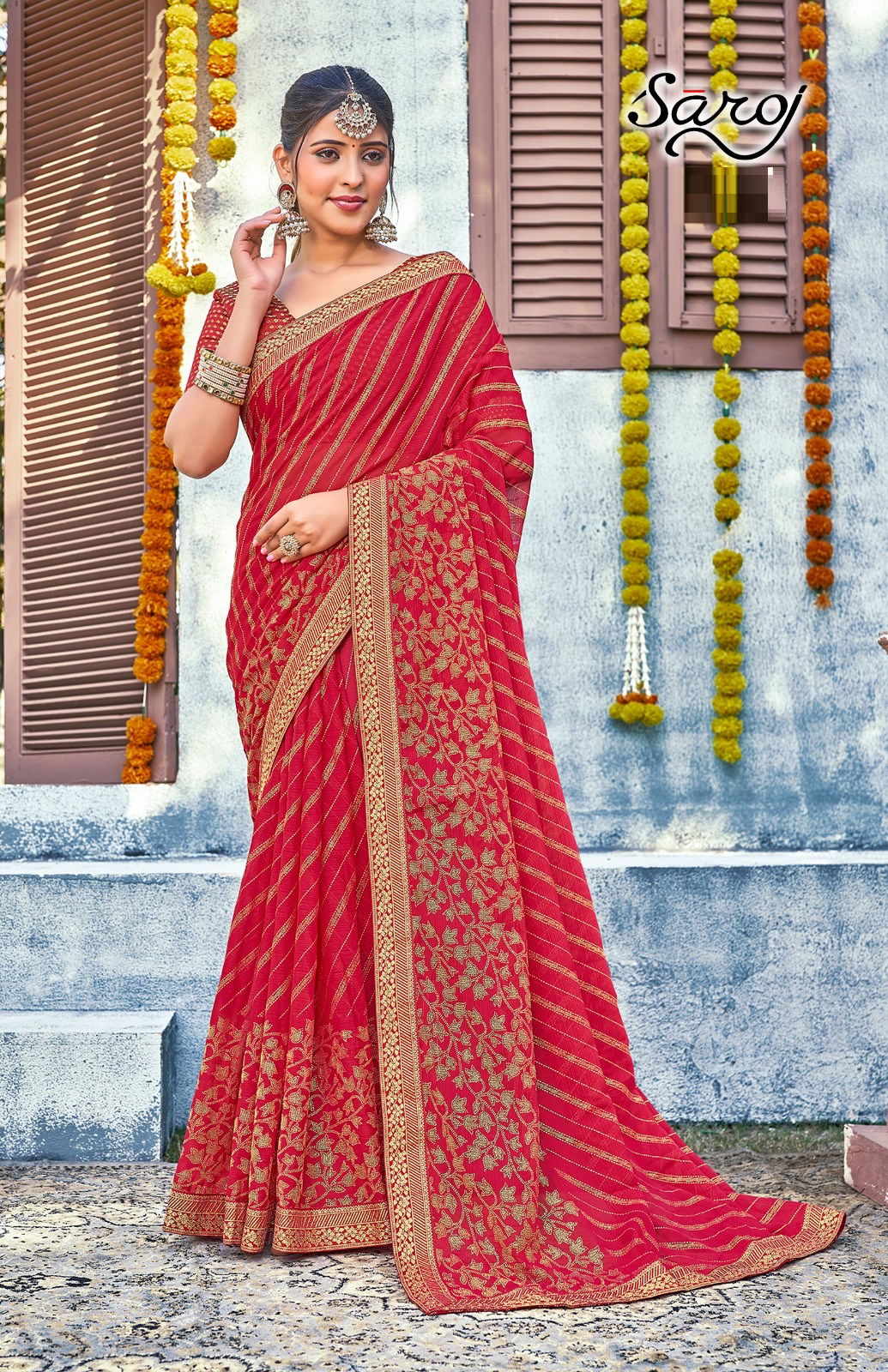 Mudita By Saroj Color Set Designer Sarees Catalog